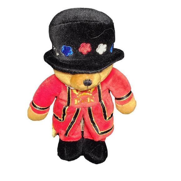 Vibtage Simply Soft Three Plush Stuffed Bears Canadian Soldier London Keystone - Picture 11 of 14